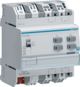 Hager KNX Binäreingang 4-fach, 230V, 4TE REG (TXA304)