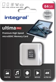 Integral Premium High Speed R100/W50 64GB, UHS-I U3, A1, Class 10