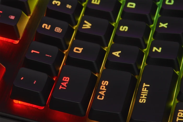 Corsair K60 RGB PRO Low Profile, MX LOW PROFILE RGB SPEED, USB, DE