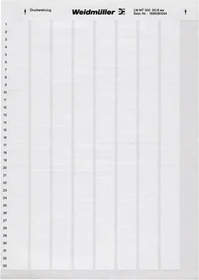 Weidmüller LM WriteOn 23/55 A4, weiß, 1 Blatt