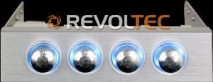 Revoltec Lüftersteuerung 3.5" 4-Kanal, silber