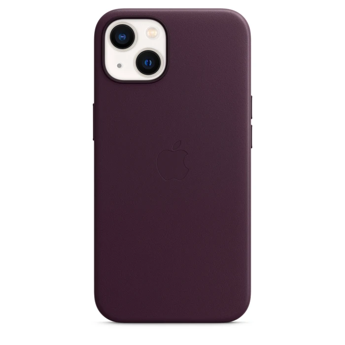 Apple Leder Case mit MagSafe für iPhone 13 Dunkelkirsch