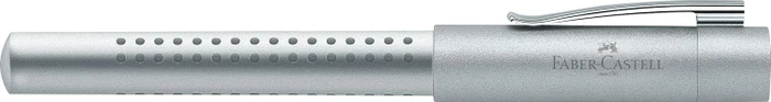 Faber-Castell Füller Grip 2011 silber, rechte Hand/linke Hand, breit (140905) – Bild 4 von 5