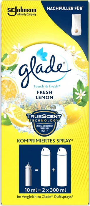 Glade Touch & Fresh Fresh Lemon Refill, 10ml