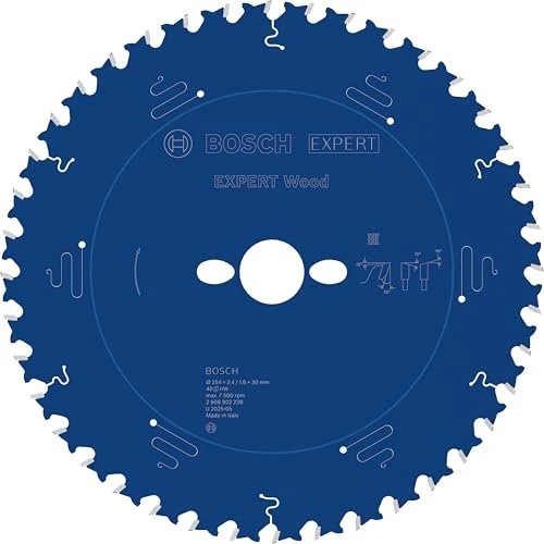 Bosch Professional Expert Wood Kreissägeblatt 40Z, 254x1.6x30mm, 1 Stück