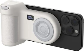 Belkin Stage PowerGrip magnetischer Kamerahalter mit Powerbank sandfarben