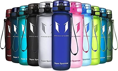 Super Sparrow Tritan Frosted Trinkflasche 1l methyl blue