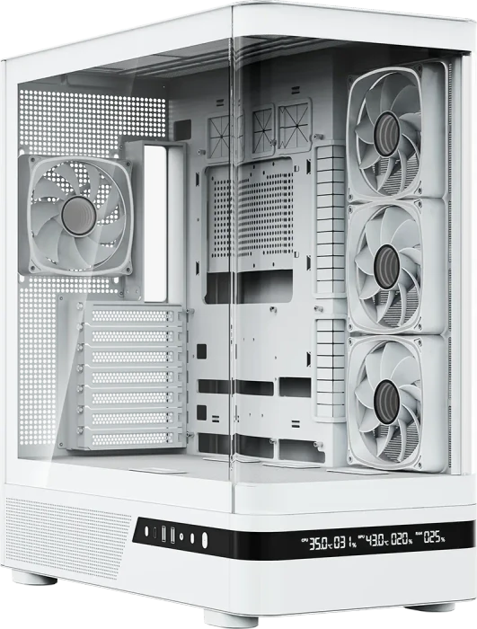Modecom Volcano AQ200 ARGB White, Glasfenster