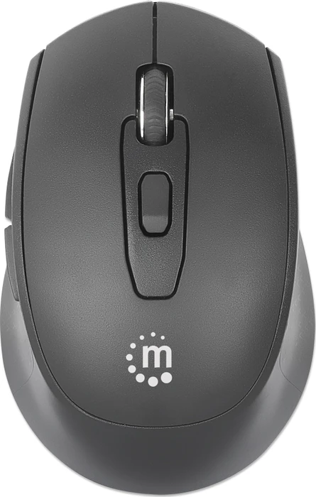 Manhattan Office Pro MW6200 Wireless Optical Mouse, schwarz, USB