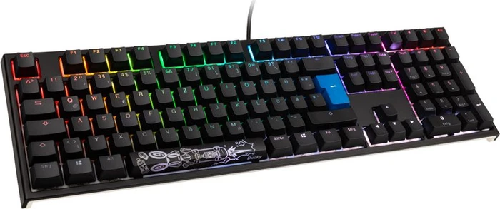 Ducky One 2 Backlit PBT, LEDs RGB, schwarz, MX RGB NATURE WHITE, USB, DE