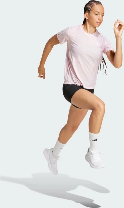 adidas Own The Run Laufshirt kurzarm clear pink (Damen)