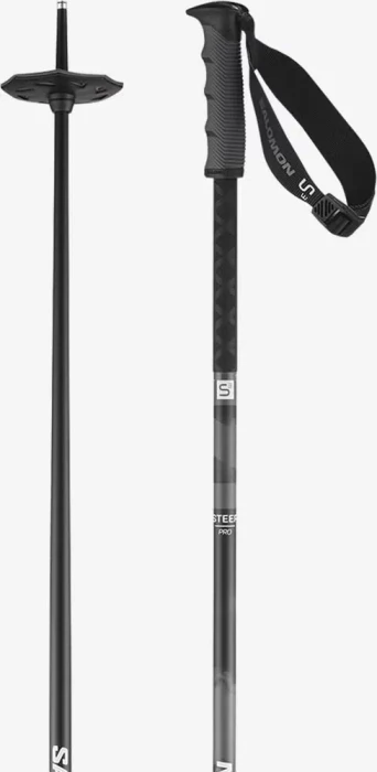 Salomon Steep Pro S3 Alpin Skistock black/grau (Modell 2025/2026)