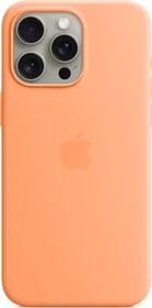 Apple Silikon Case mit MagSafe für iPhone 15 Pro Max sorbet orange