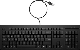 HP 125 G2 kabelgebundene Tastatur, schwarz, mit Copilot-Taste, USB, RO