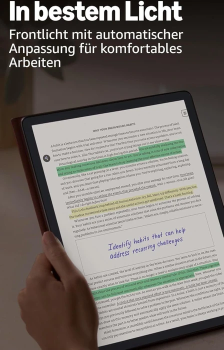 Amazon Kindle Scribe Colorsoft 1. Gen (2025), Feige, 32GB Flash, mit Premium Eingabestift