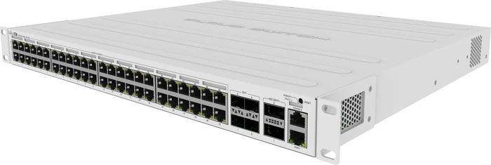 MikroTik Cloud Router Switch CRS354 Rackmount Gigabit Managed Switch, 48x RJ-45, 4x SFP+, 2x QSFP+, 700W PoE+