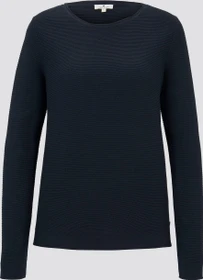 Tom Tailor Rundhalsausschnitt Strickpullover sky captain blue (Damen)