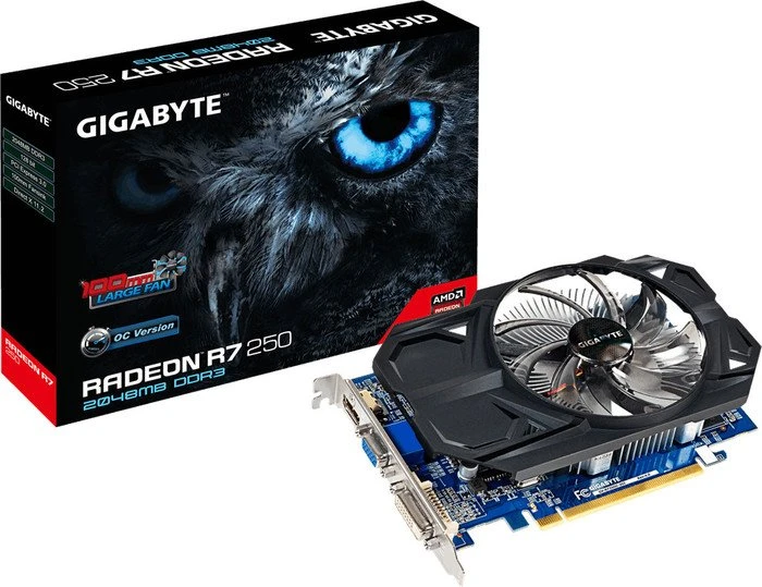 GIGABYTE Radeon R7 250 OC (Rev. 4.0), 2GB DDR3, VGA, DVI, HDMI