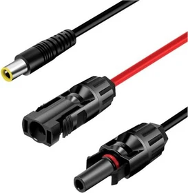 LogiLink Solar Adapterkabel, DC7909/M zu 2x PVC/MF, CU, schwarz/rot, 1,8m
