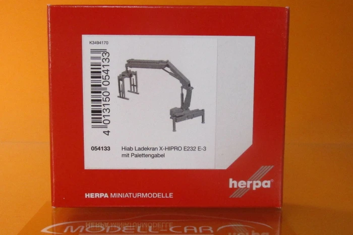 Herpa Hiab Ladekran X-HIPRO 232 E-3 mit Palettengabel