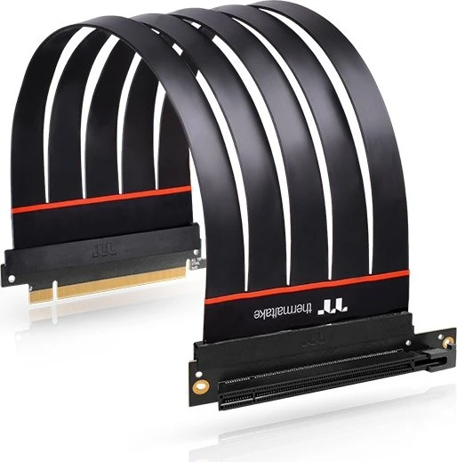 Thermaltake TT Premium PCI-E Extender Riser Card Cable, gewinkelt, PCIe 4.0, 300mm