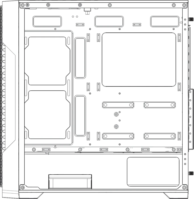 Antec AX90, schwarz, Glasfenster