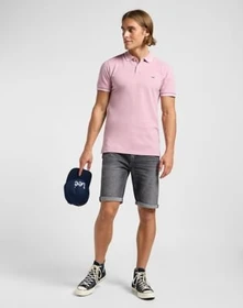 Lee Regular Pique Poloshirt kurzarm soft mauve (Herren)