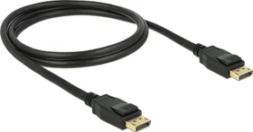 DeLOCK DisplayPort 1.2 Kabel 4K 60Hz schwarz, 1m