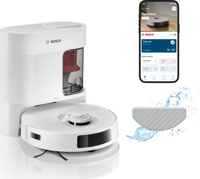 Bosch BCRD2W Spotless Advanced+ Saug-/Wischroboter weiß inkl. Absaugstation