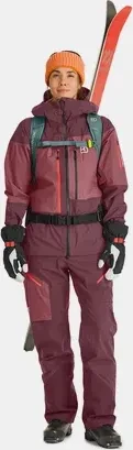 Ortovox 3L Guardian Shell Skihose lang winetasting (Damen)