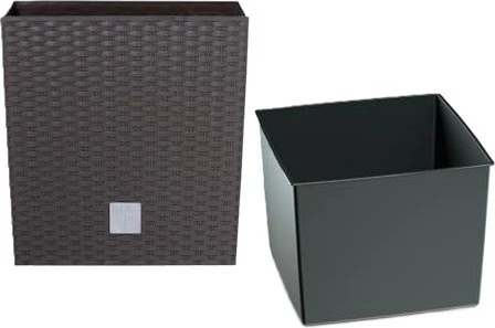 Prosperplast Rato Low 26.2x26.2cm umbra