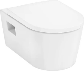 Hansgrohe EluPura Original S Wand WC Set 540 AquaChannel Flush mit WC-Sitz mit SoftClose und QuickRelease