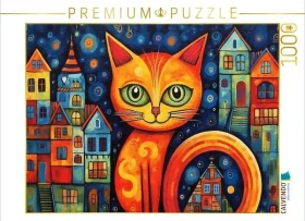 Calvendo Katze Im Stil von Friedensreich Hundertwasser II
