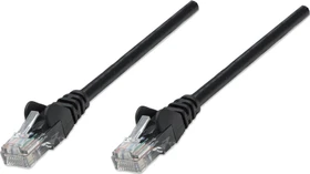 Intellinet Patchkabel, Cat5e, U/UTP, RJ-45/RJ-45, 1m, schwarz