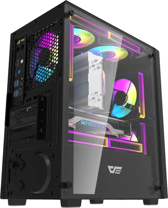DarkFlash M305 Black, Glasfenster