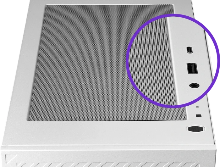 Cooler Master Elite 301 Lite White, weiß, Glasfenster