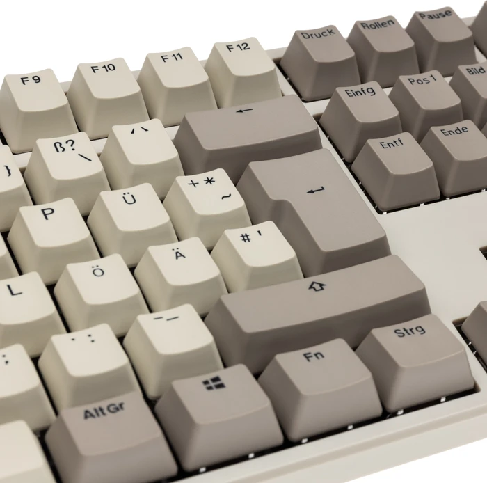 Ducky Origin Vintage, Retro grau, MX RED, USB, DE