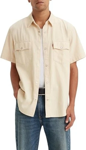 Levi's Relaxed Fit Western Hemd kurzarm newman ecru (Herren)
