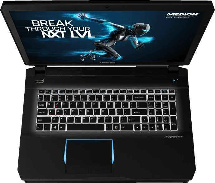 Medion Erazer X7841, Core i5-6300HQ, 8GB RAM, 128GB SSD, 1TB HDD, GeForce GTX 970M, DE