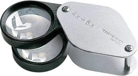 Eschenbach Einschlaglupe 10x 27mm silber/schwarz