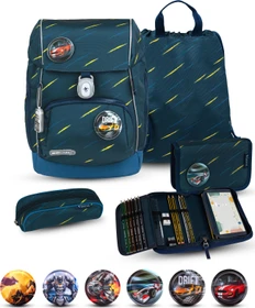 Belmil Comfy Plus Orion Blue Schultaschen-Set, 4-tlg.