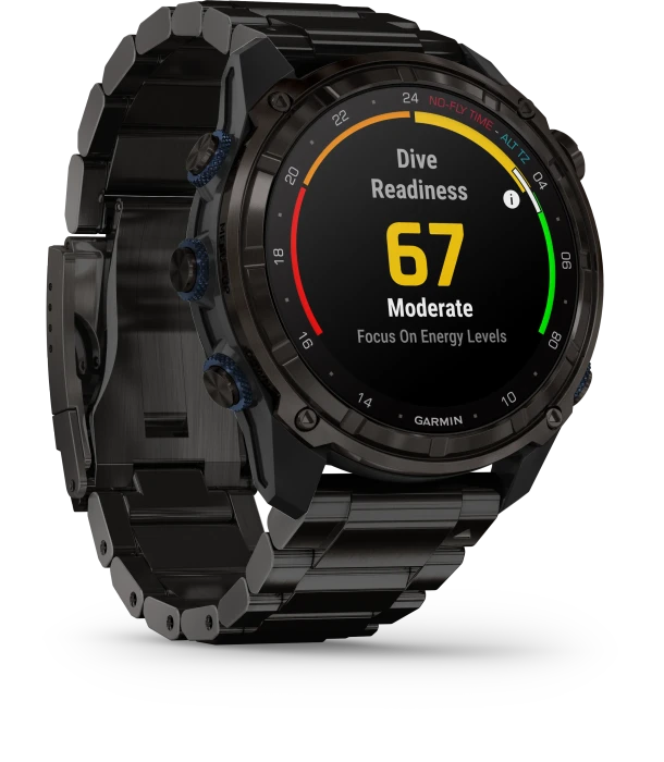 Garmin Descent Mk3i 51mm mit Titanarmband carbon grey & T2 Transceiver Bundle