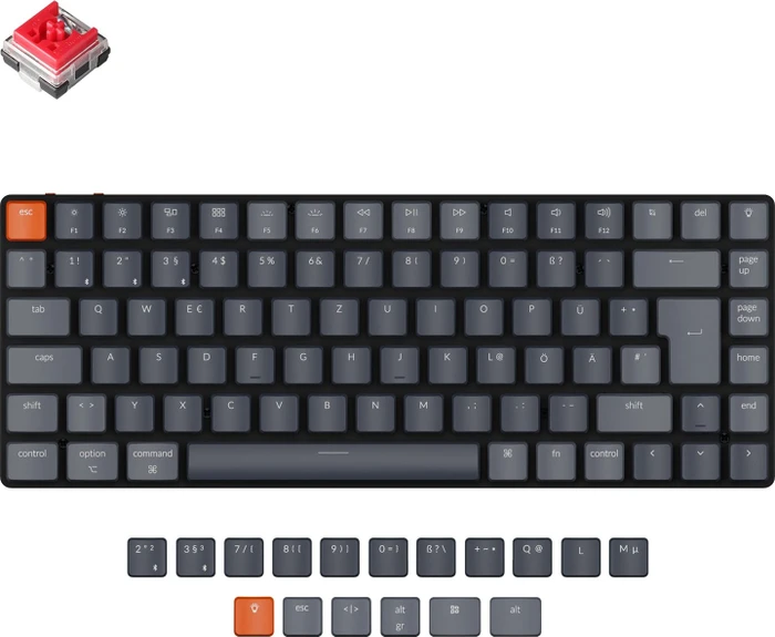 Keychron K3 V2, 75% TKL, DE