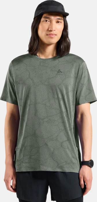 Odlo Zeroweight Engineered Chill-Tec Laufshirt kurzarm shadow melange (Herren)