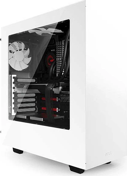 NZXT Source 340 weiß, Acrylfenster