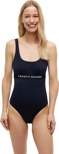 Tommy Hilfiger Logoband Badeanzug desert sky (Damen)