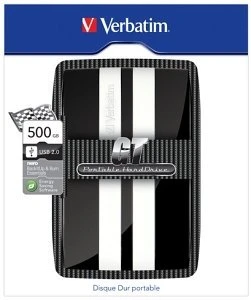 Verbatim GT Portable schwarz/weiß 500GB, USB 2.0