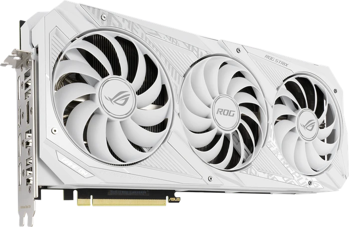 ASUS ROG Strix GeForce RTX 3070 V2 White (LHR), ROG-STRIX-RTX3070-8G-WHITE-V2, 8GB GDDR6, 2x HDMI, 3x DP