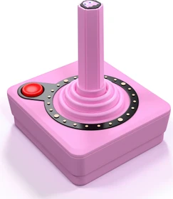 Atari CX40+ Wireless Joystick Ghost Edition Pinky rosa