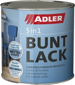 Adler 5in1 Buntlack matt innen und außen verkehrsweiß (RAL9016),    125ml